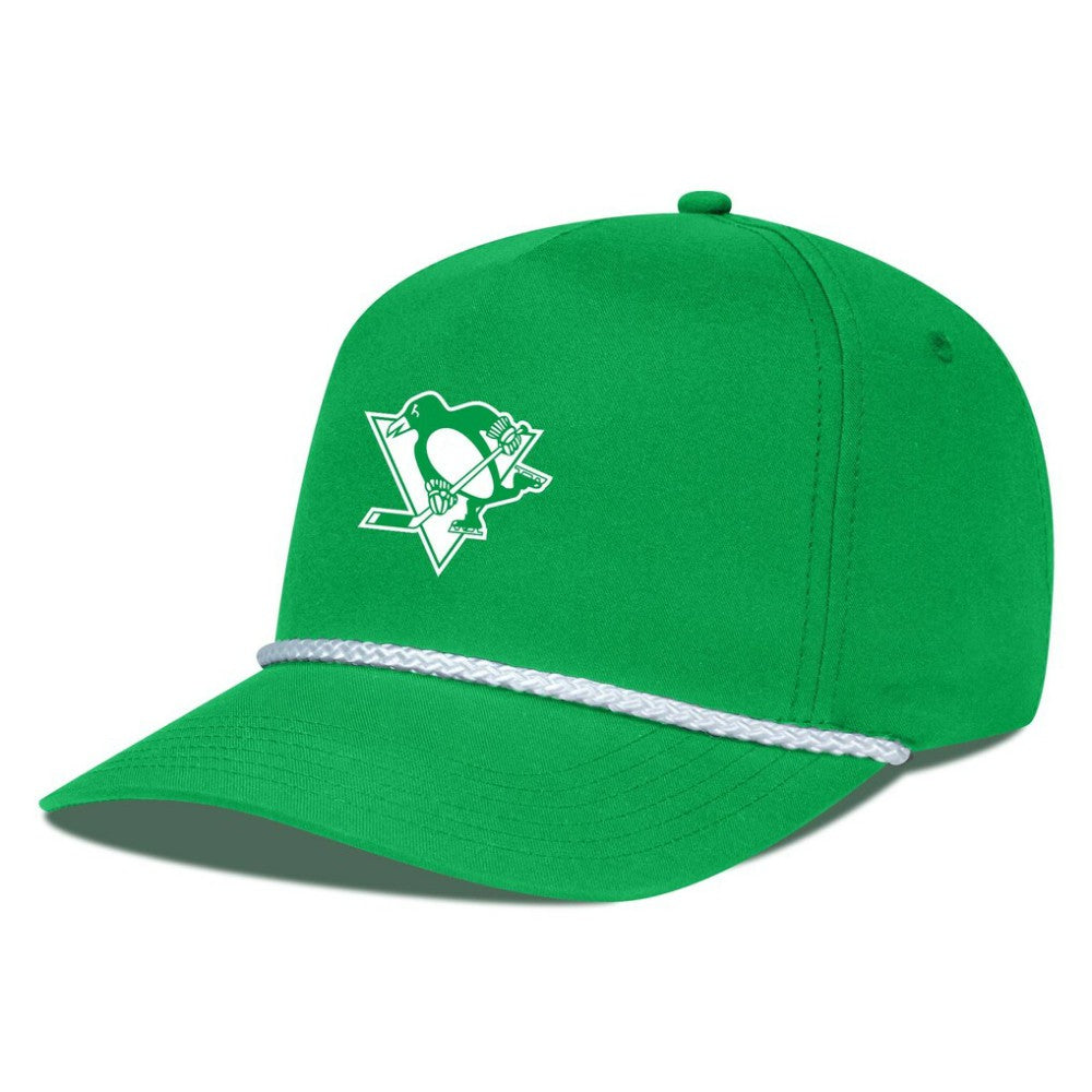NHL Pittsburgh Penguins Levelwear St. Patrick's Day Gambit Rope Adjustable Hat - Kelly Green