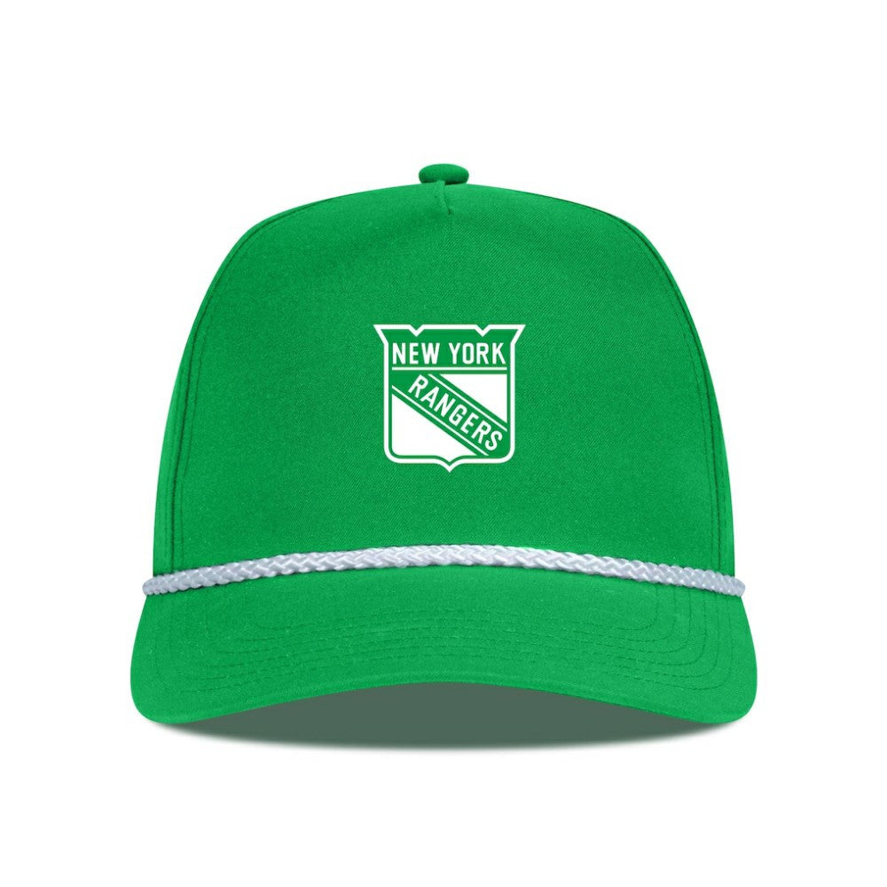NHL New York Rangers Levelwear St. Patrick's Day Gambit Rope Adjustable Hat - Kelly Green