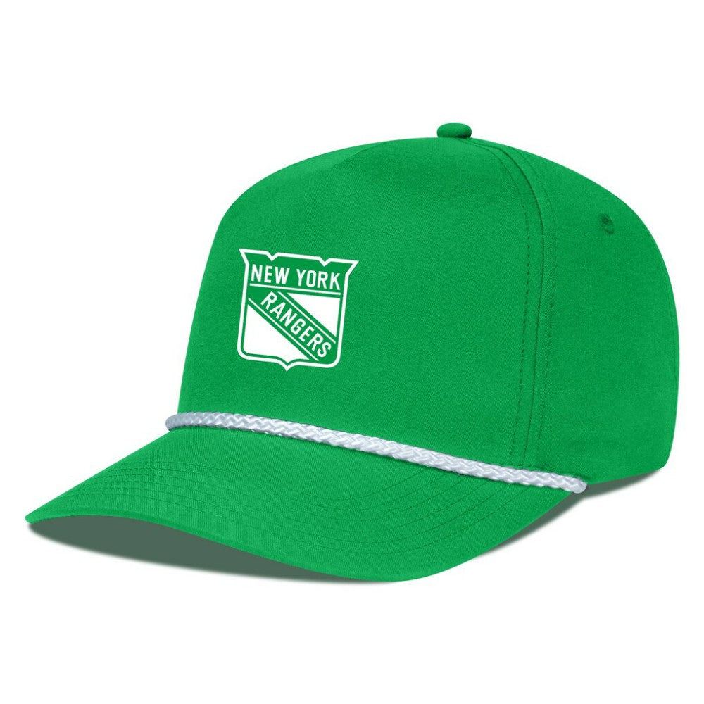 NHL New York Rangers Levelwear St. Patrick's Day Gambit Rope Adjustable Hat - Kelly Green