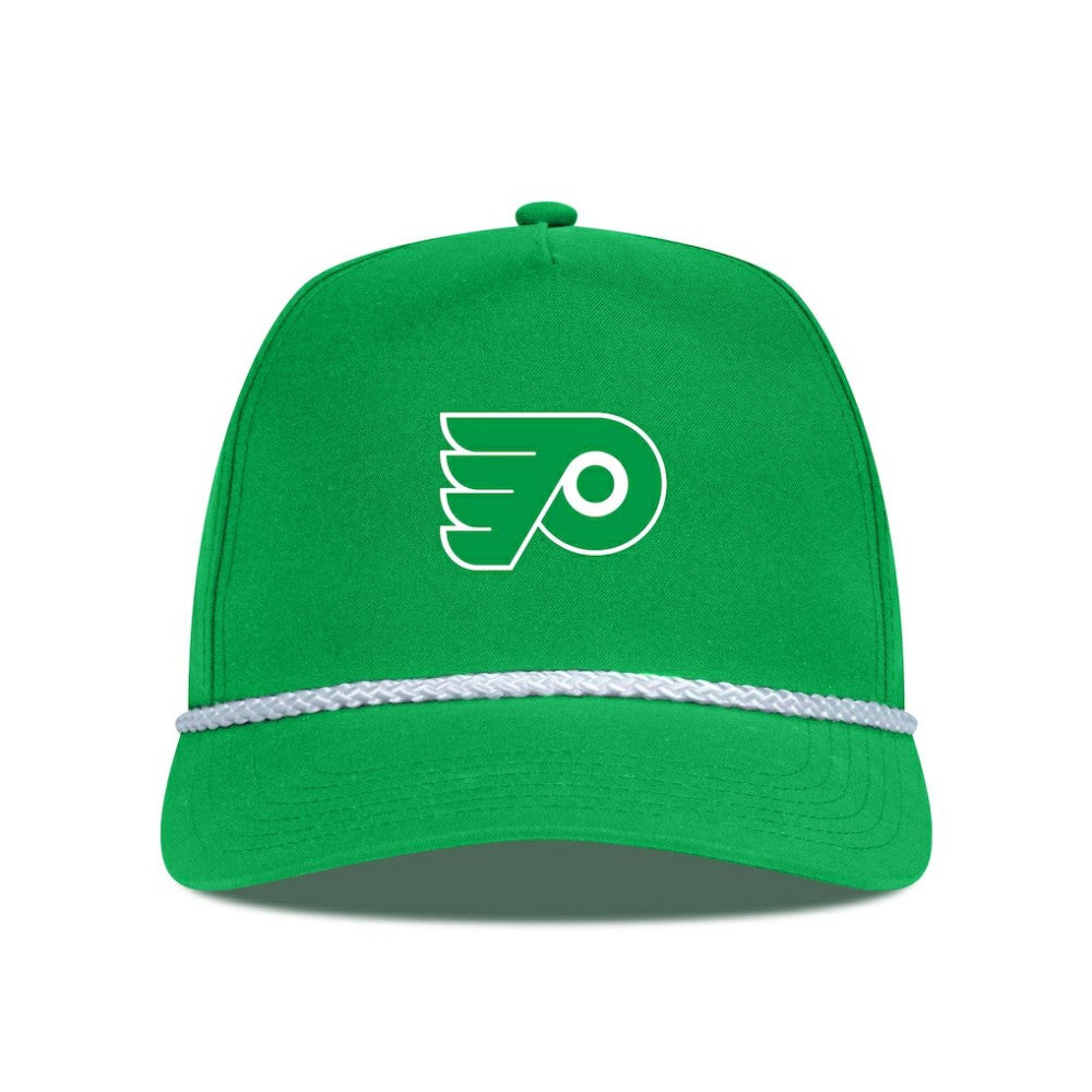 NHL Philadelphia Flyers Levelwear St. Patrick's Day Gambit Rope Adjustable Hat - Kelly Green