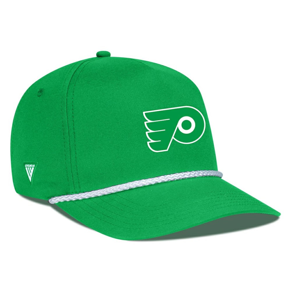 NHL Philadelphia Flyers Levelwear St. Patrick's Day Gambit Rope Adjustable Hat - Kelly Green