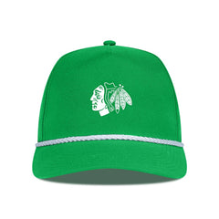 NHL Chicago Blackhawks Levelwear St. Patrick's Day Gambit Rope Adjustable Hat - Kelly Green