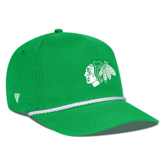 NHL Chicago Blackhawks Levelwear St. Patrick's Day Gambit Rope Adjustable Hat - Kelly Green