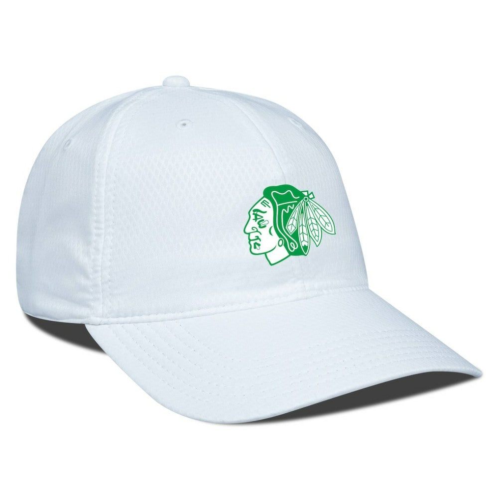 NHL Chicago Blackhawks Levelwear Matrix Patch Adjustable Hat - White