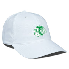 NHL Chicago Blackhawks Levelwear Matrix Patch Adjustable Hat - White