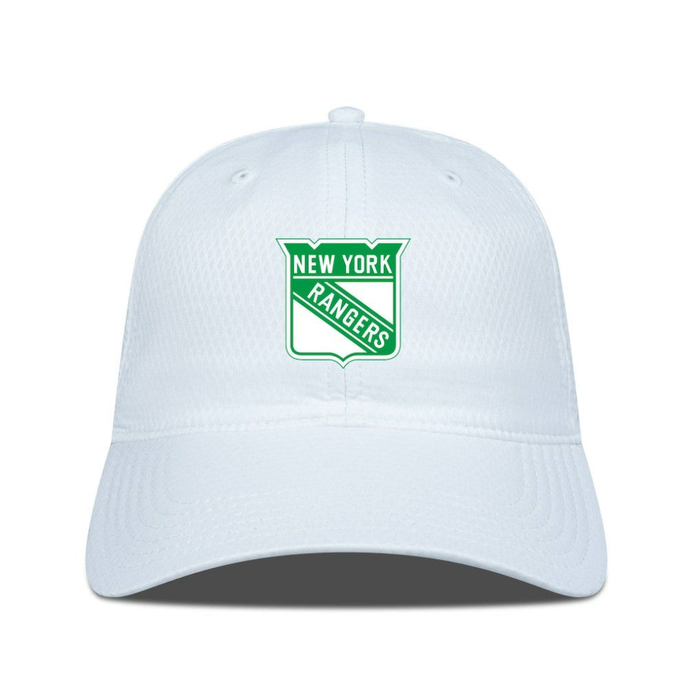 NHL New York Rangers Levelwear Matrix Patch Adjustable Hat - White