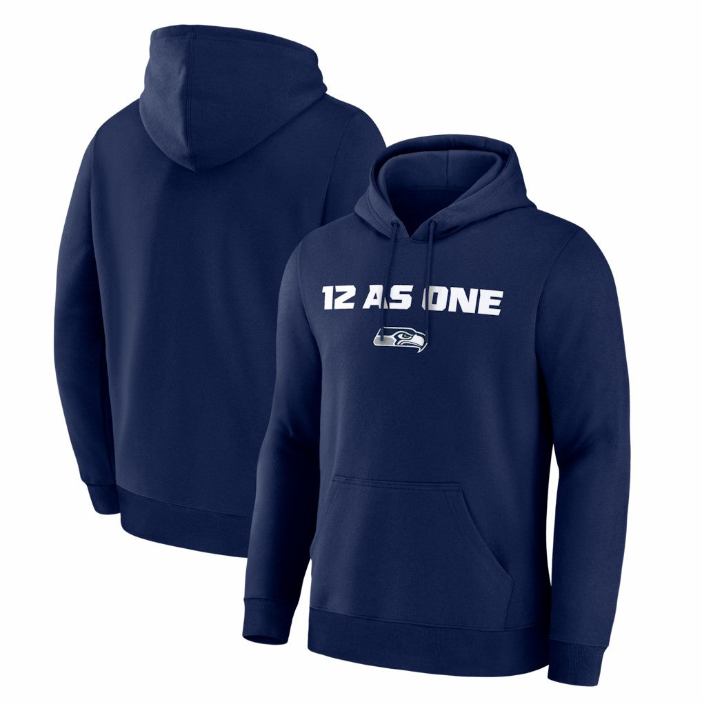 Seattle Seahawks Super Bowl LX 12 as One Hoodie College Navy