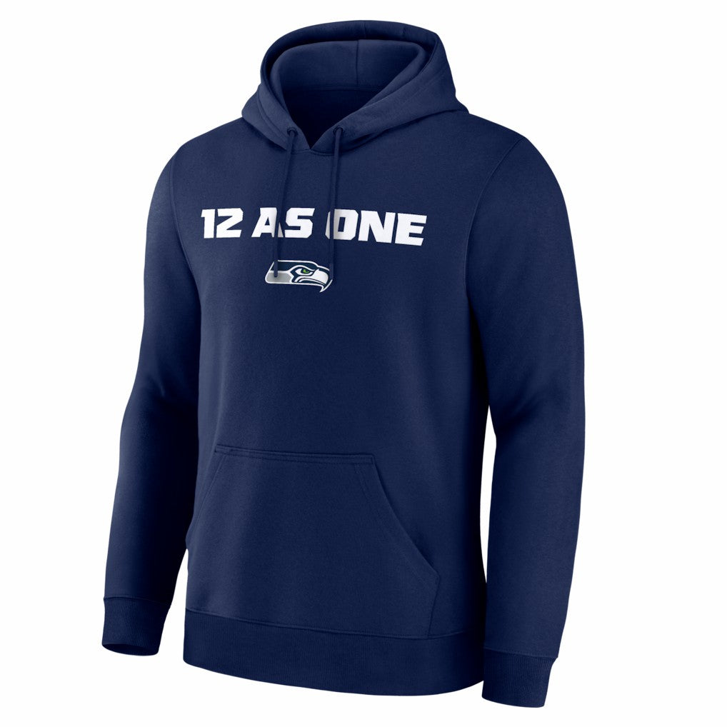 Seattle Seahawks Super Bowl LX 12 as One Hoodie College Navy