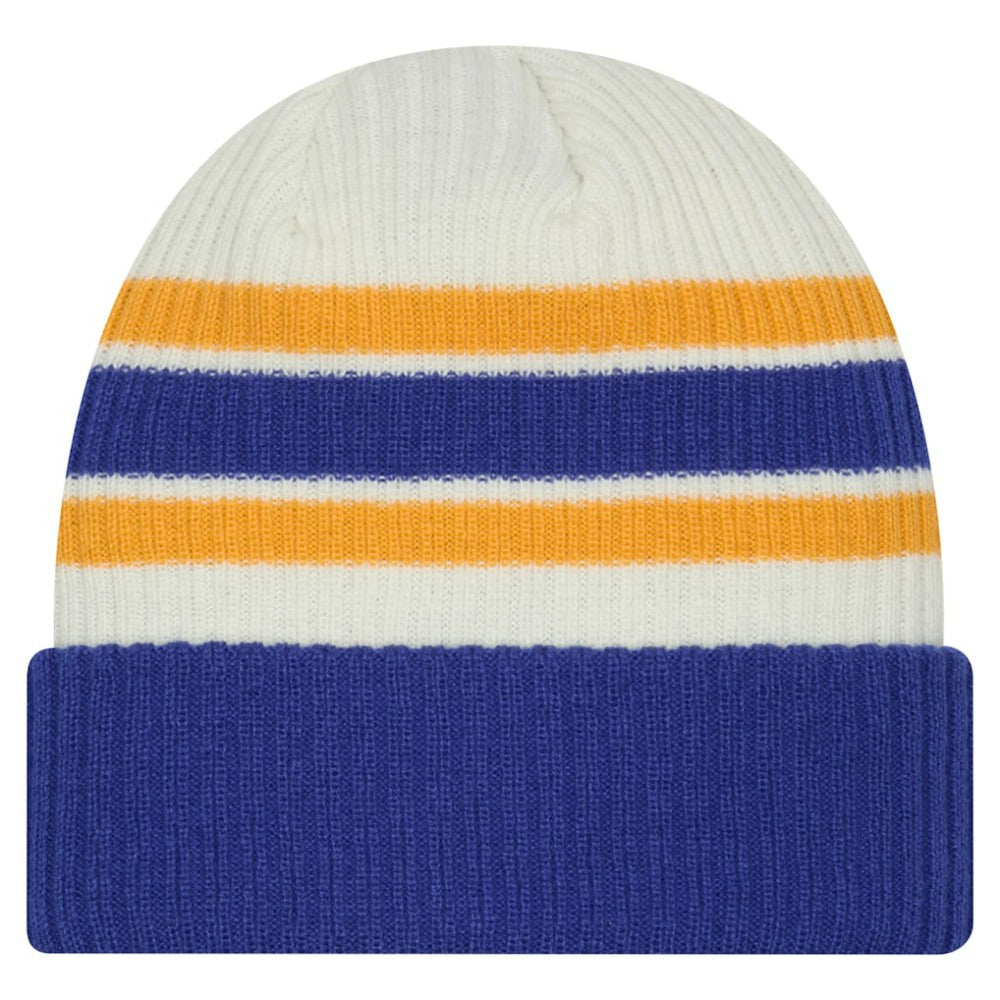 NHL Buffalo Sabres New Era Vintage Cuffed Knit Hat - Cream/Royal
