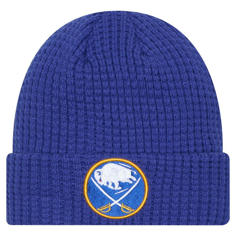 NHL Buffalo Sabres New Era Waffle Cuffed Knit Hat - Royal