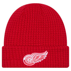 NHL Detroit Red Wings New Era Waffle Cuffed Knit Hat - Red