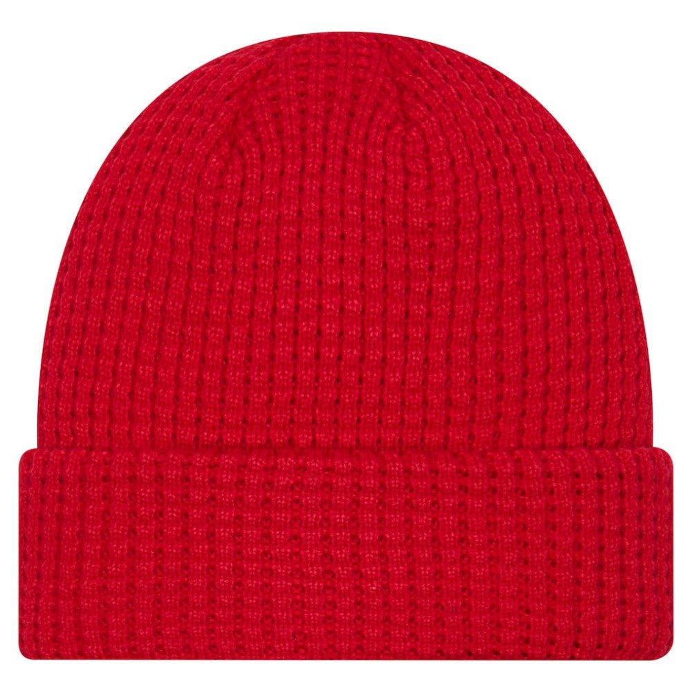 NHL Detroit Red Wings New Era Waffle Cuffed Knit Hat - Red