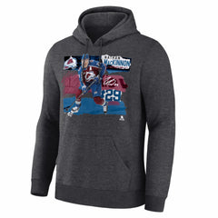 NHL Nathan MacKinnon Colorado Avalanche Fresh Ice Hoodie - Charcoal