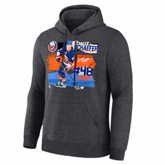 NHL Matthew Schaefer New York Islanders Fresh Ice Hoodie - Charcoal