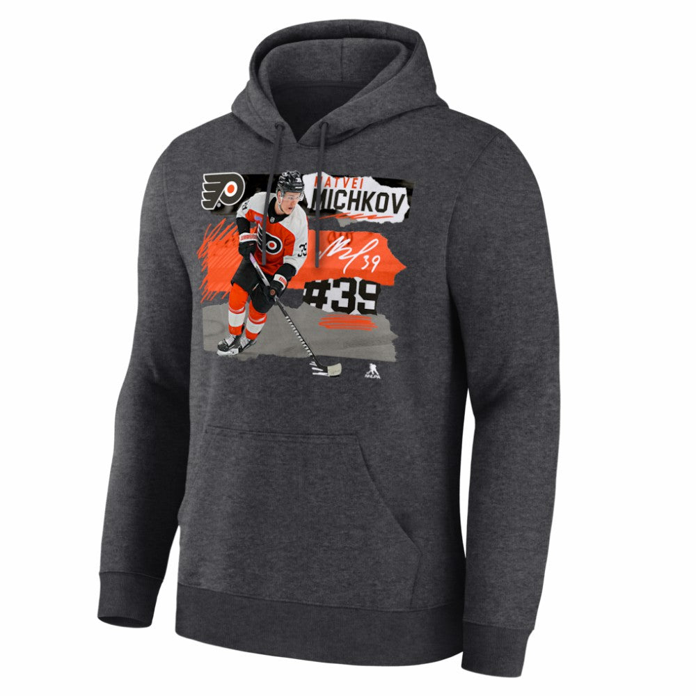 NHL Matvei Michkov Philadelphia Flyers Fresh Ice Hoodie - Charcoal