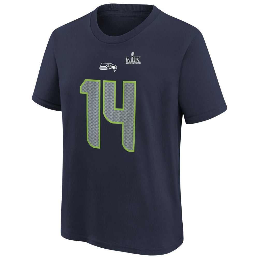 Sam Darnold Seattle Seahawks Youth Super Bowl LX Name & Number T-Shirt College Navy