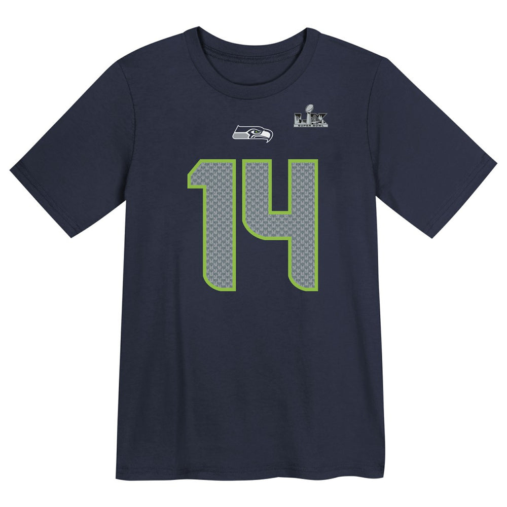 Sam Darnold Seattle Seahawks Preschool Super Bowl LX Name & Number T-Shirt College Navy