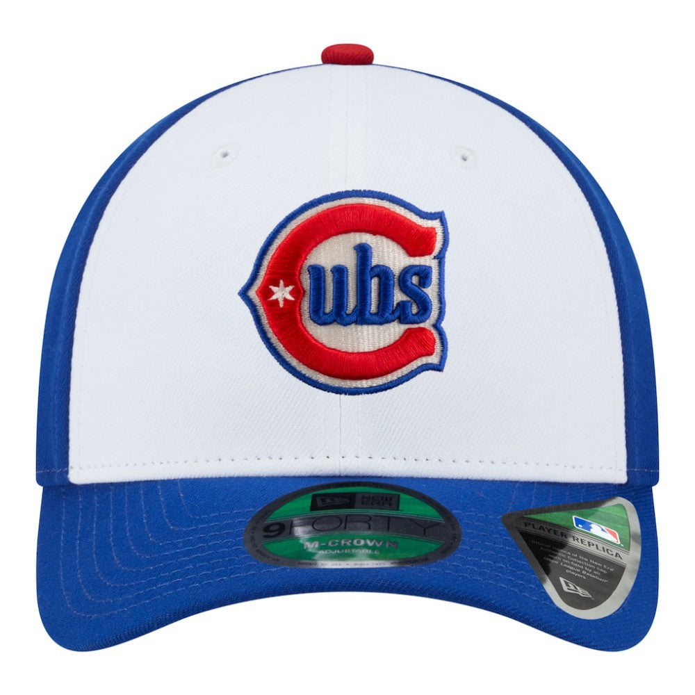 Chicago Cubs New Era 150th Anniversary 9FORTY M-Crown Adjustable Hat - White/Royal Hats