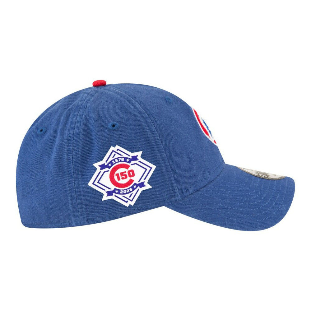 Chicago Cubs New Era 150th Anniversary Casual Classic Adjustable Hat - Blue Hats