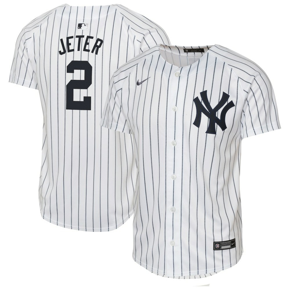 Derek Jeter New York Yankees Nike Youth Home Game Jersey - White Jerseys