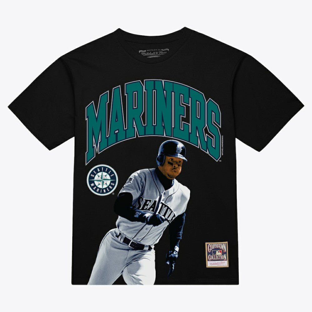 Ken Griffey Jr. Seattle Mariners Mitchell & Ness Photo Arch Player Graphic T-Shirt - Black T-shirts