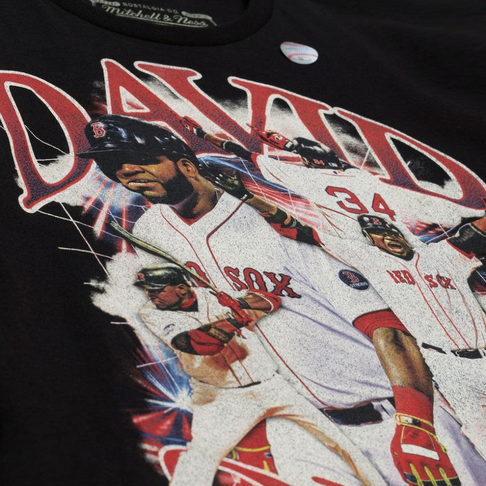 David Ortiz Boston Red Sox Mitchell & Ness Legendary Collage Player T-Shirt - Black T-shirts