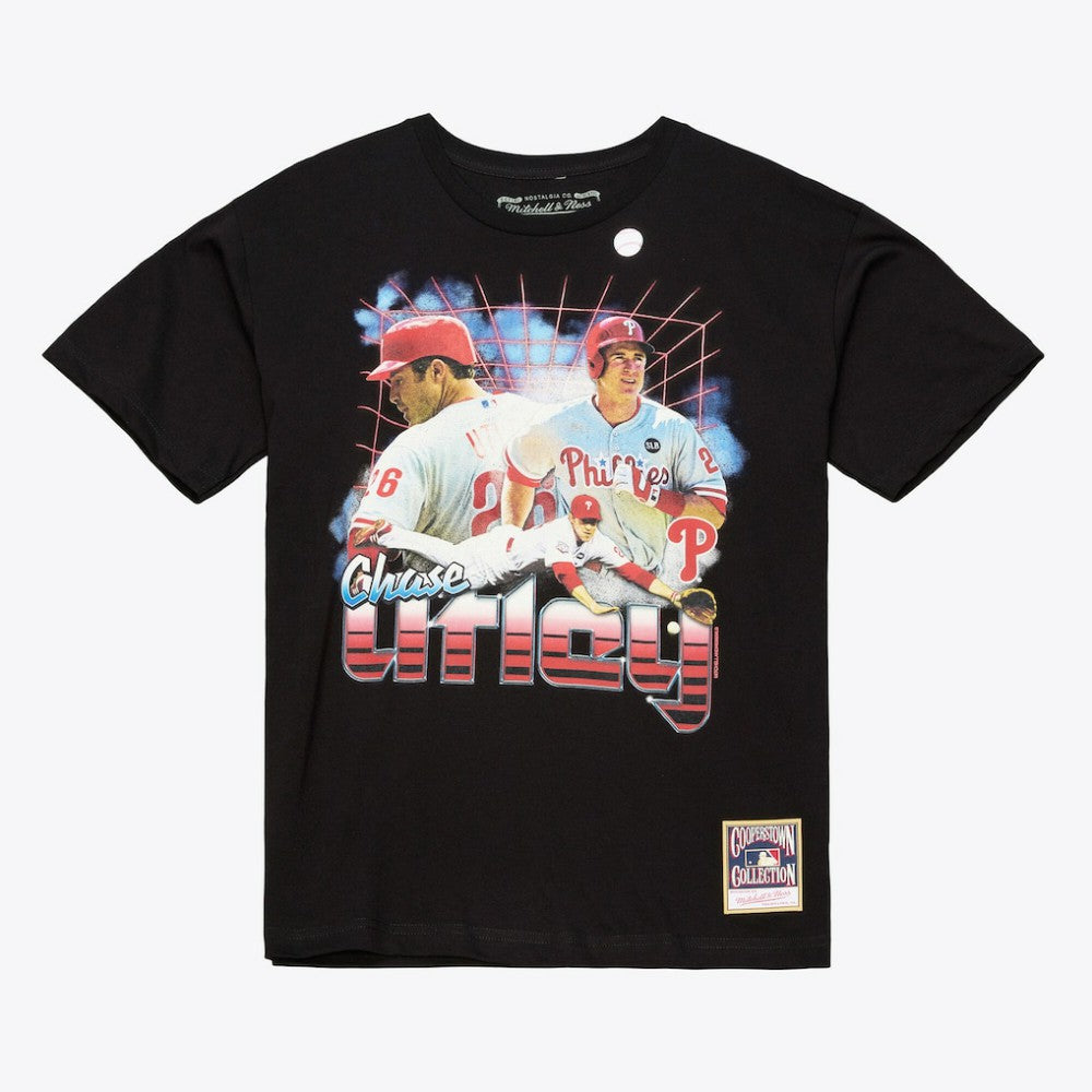Chase Utley Philadelphia Phillies Mitchell & Ness Legendary Collage Player T-Shirt - Black T-shirts