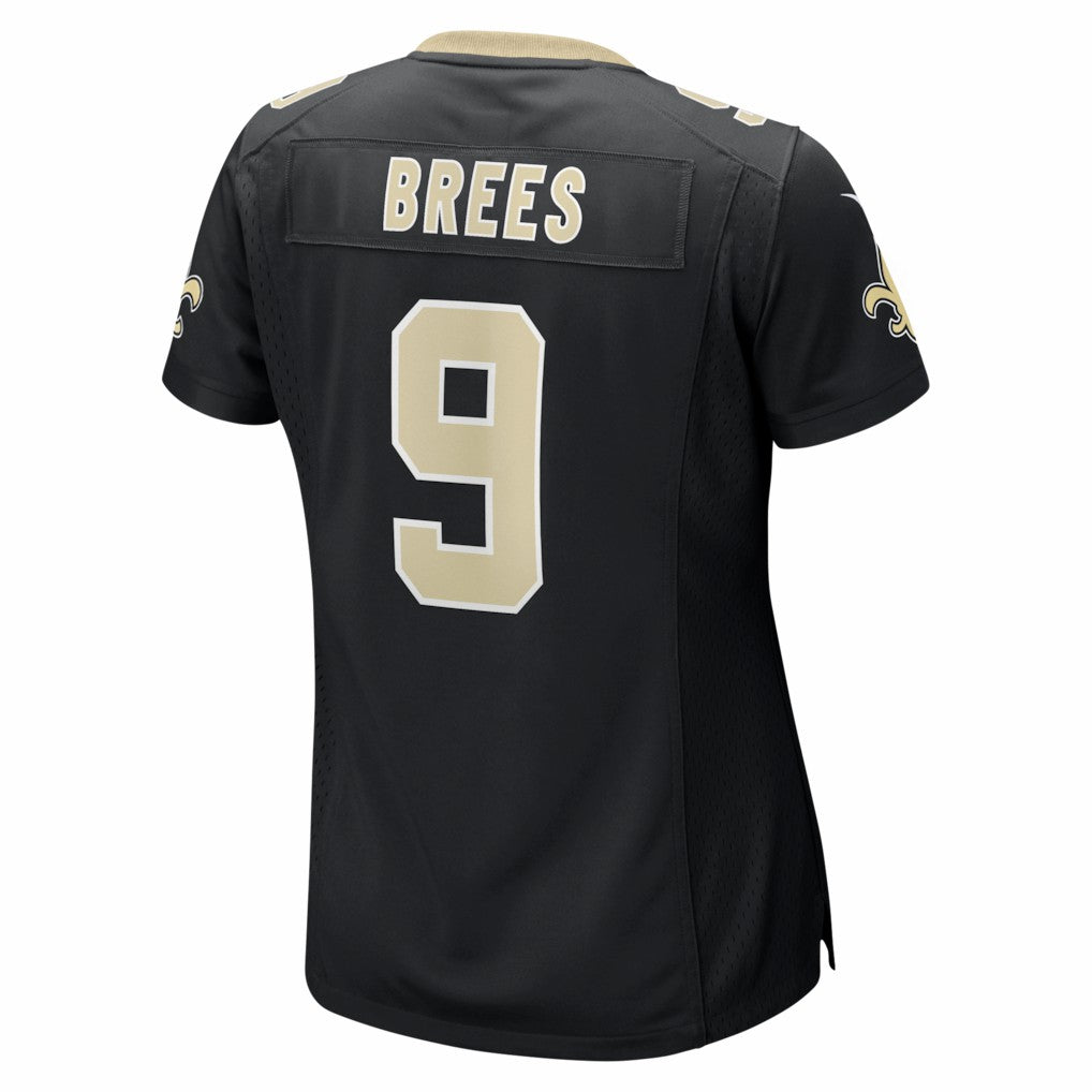 Drew Brees New Orleans Saints Women's Team Game Jersey Black