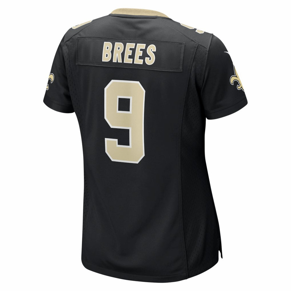 Drew Brees New Orleans Saints Women's Team Game Jersey Black