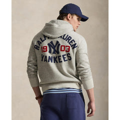 Yankees Polo Ralph Lauren Fleece Hoodie - Gray Hoodies