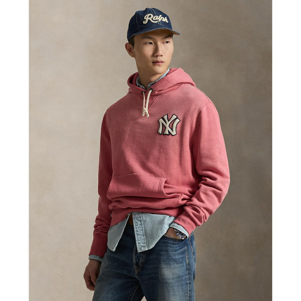 Yankees Polo Ralph Lauren Fleece Hoodie - Red Hoodies
