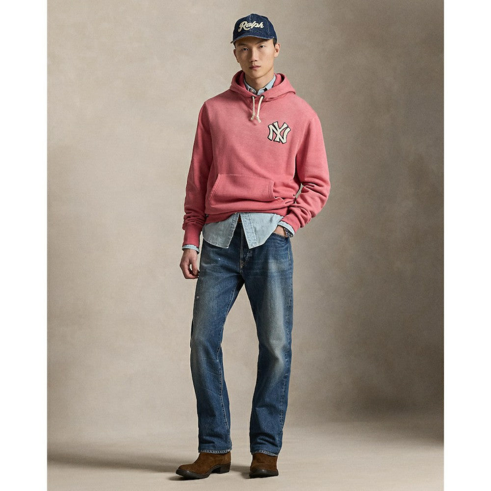 Yankees Polo Ralph Lauren Fleece Hoodie - Red Hoodies