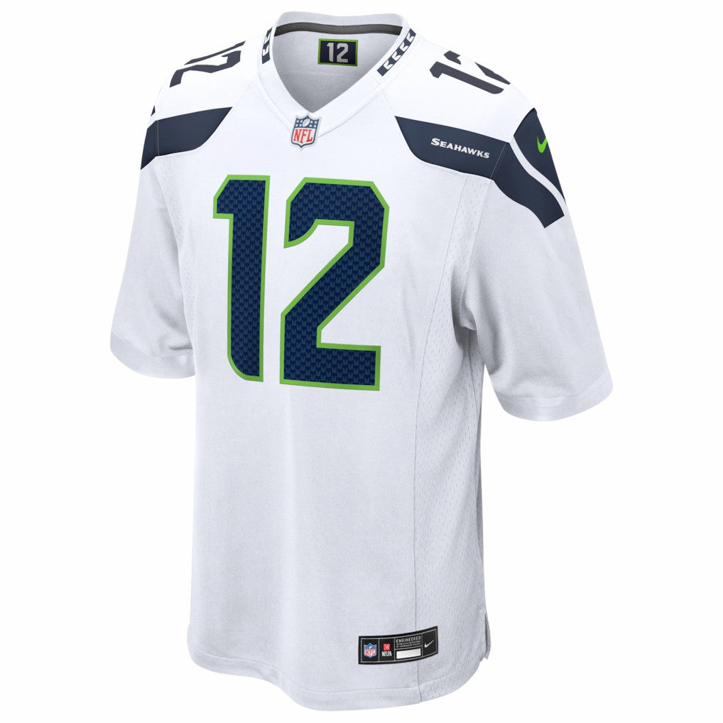 12s Seattle Seahawks Game Jersey White