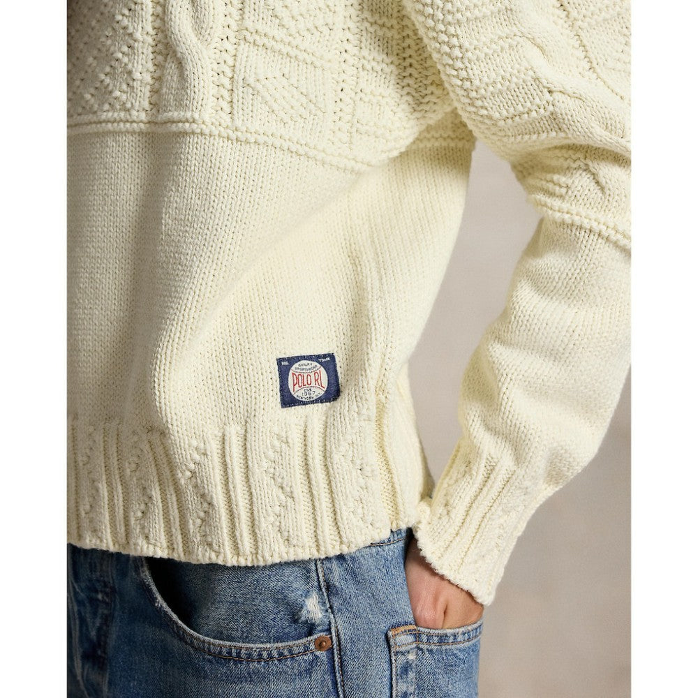 Yankees Polo Ralph Lauren Women's Sweater - Cream