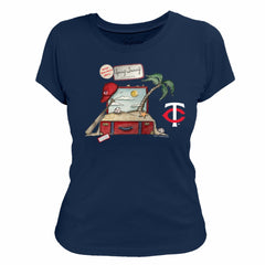 Minnesota Twins Tiny Turnip Women's 2026 Spring Training T-Shirt - Navy T-shirts