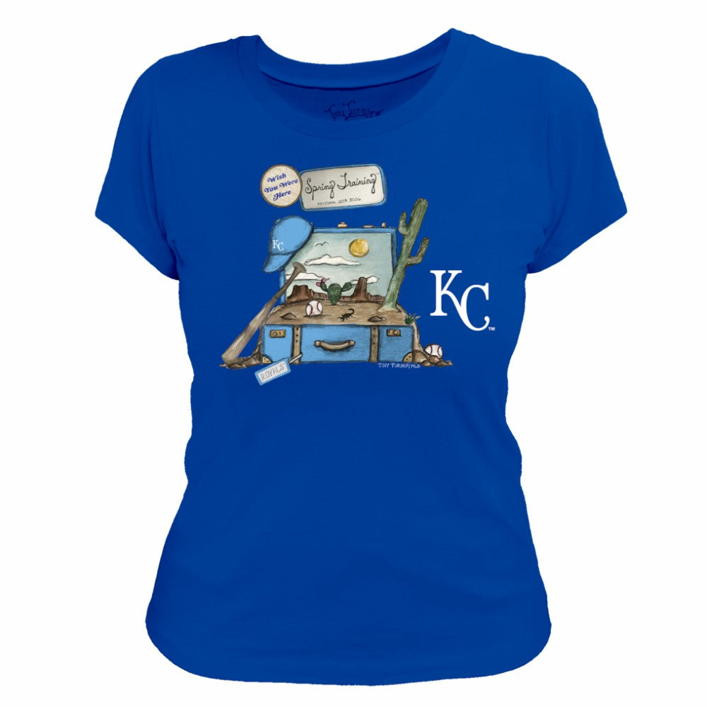 Kansas City Royals Tiny Turnip Women's 2026 Spring Training T-Shirt - Royal T-shirts