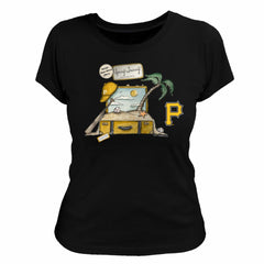 Pittsburgh Pirates Tiny Turnip Women's 2026 Spring Training T-Shirt - Black T-shirts
