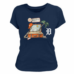 Detroit Tigers Tiny Turnip Women's 2026 Spring Training T-Shirt - Navy T-shirts