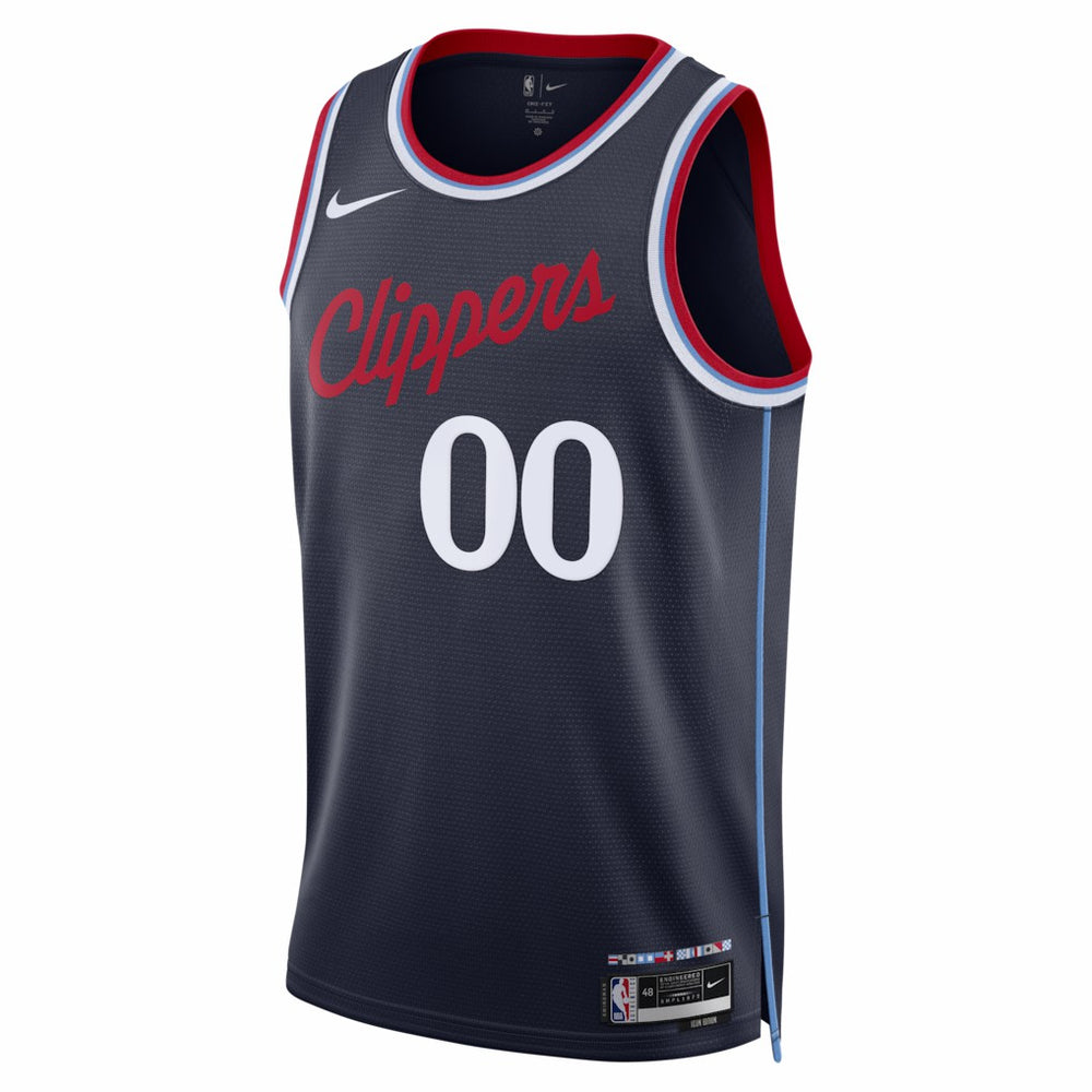 LA Clippers Unisex Swingman Custom Jersey Icon Edition Navy