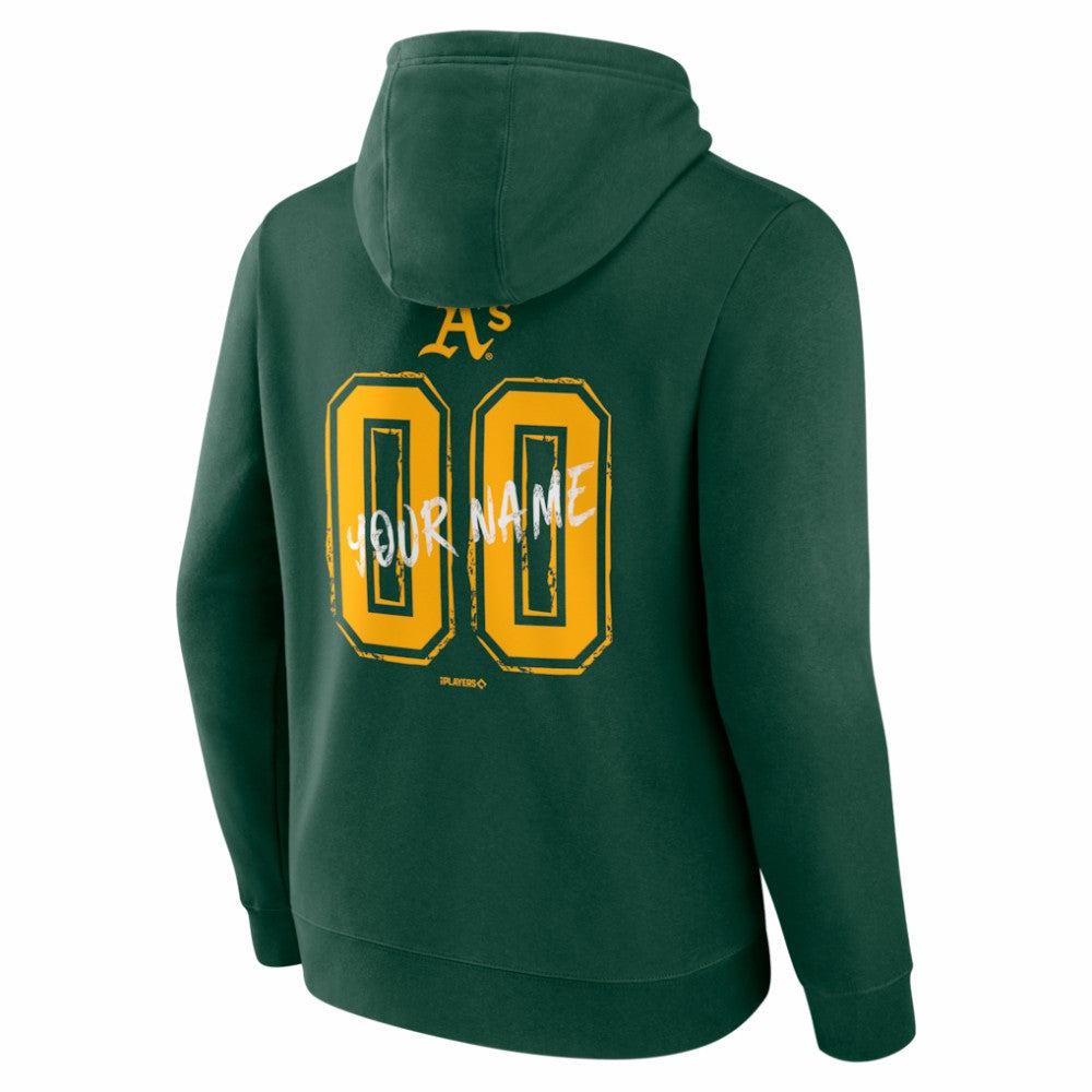 Athletics  Hustle Personalized Name & Number Hoodie - Green Hoodies