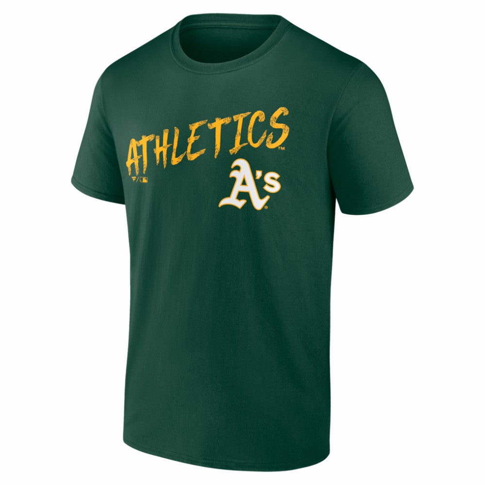 Athletics  Hustle Personalized Name & Number T-Shirt - Green T-shirts