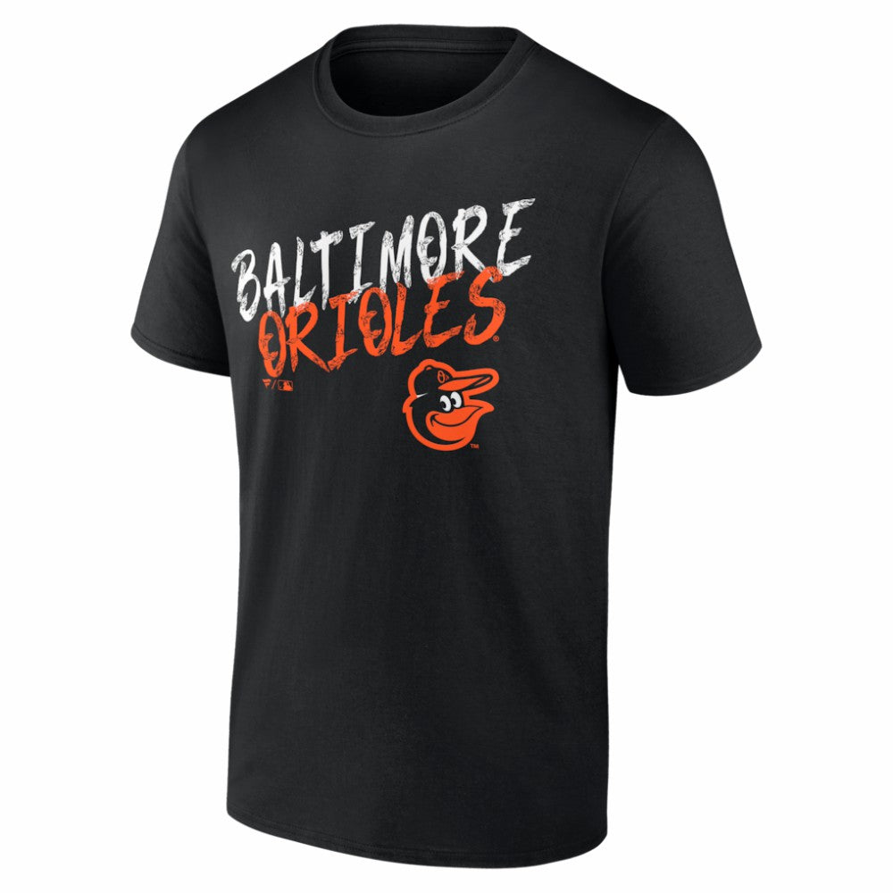 Baltimore Orioles  Hustle Personalized Name & Number T-Shirt - Black T-shirts