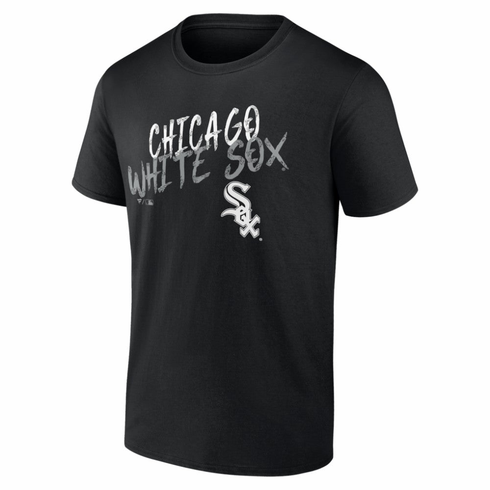 Chicago White Sox  Hustle Personalized Name & Number T-Shirt - Black T-shirts