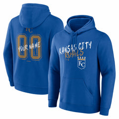 Kansas City Royals  Hustle Personalized Name & Number Hoodie - Royal Hoodies