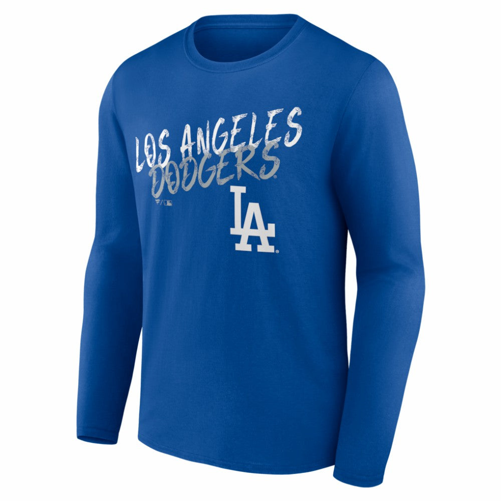 Los Angeles Dodgers  Hustle Personalized Name & Number Long Sleeve T-Shirt - Royal T-shirts