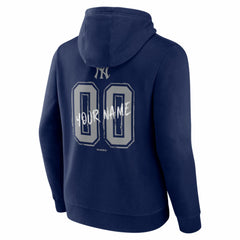New York Yankees  Hustle Personalized Name & Number Hoodie - Navy Hoodies