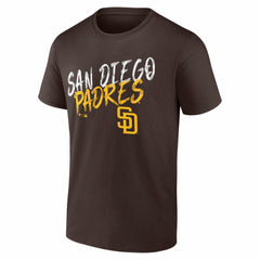 San Diego Padres  Hustle Personalized Name & Number T-Shirt - Brown T-shirts