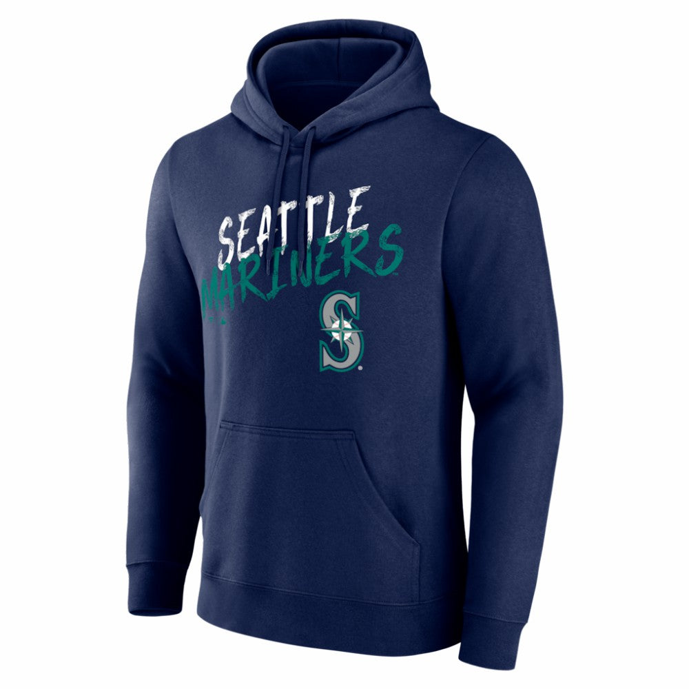 Seattle Mariners  Hustle Personalized Name & Number Hoodie - Navy Hoodies
