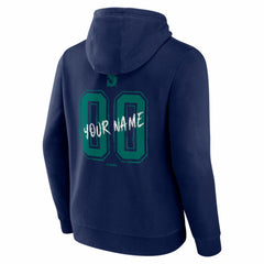 Seattle Mariners  Hustle Personalized Name & Number Hoodie - Navy Hoodies