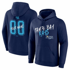 Tampa Bay Rays  Hustle Personalized Name & Number Hoodie - Navy Hoodies